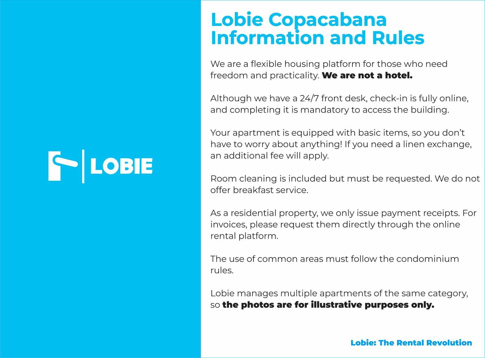 Lobie Copacabana Leilighet Rio de Janeiro Eksteriør bilde